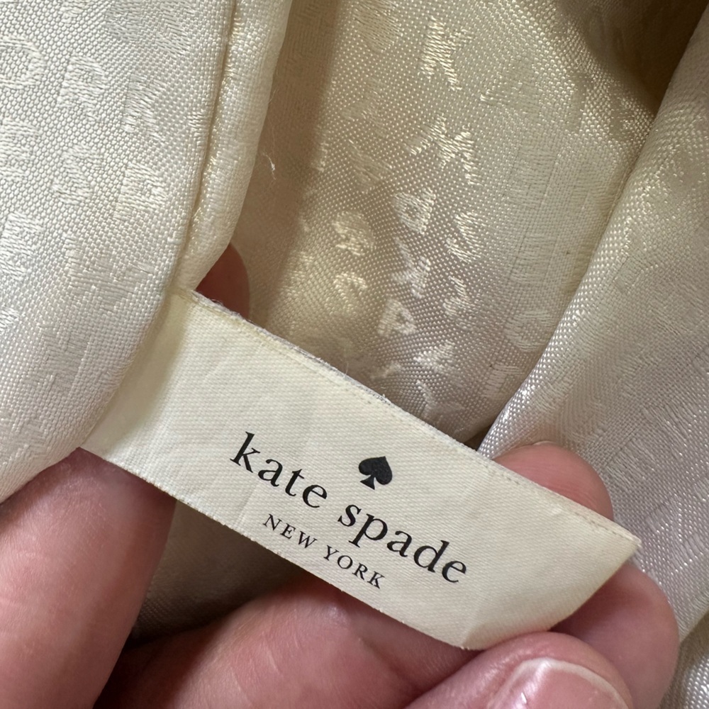 Kate Spade Cream/Beige 100% Cow Leather Shoulder Bag with Tassel - Picture 11 of 16